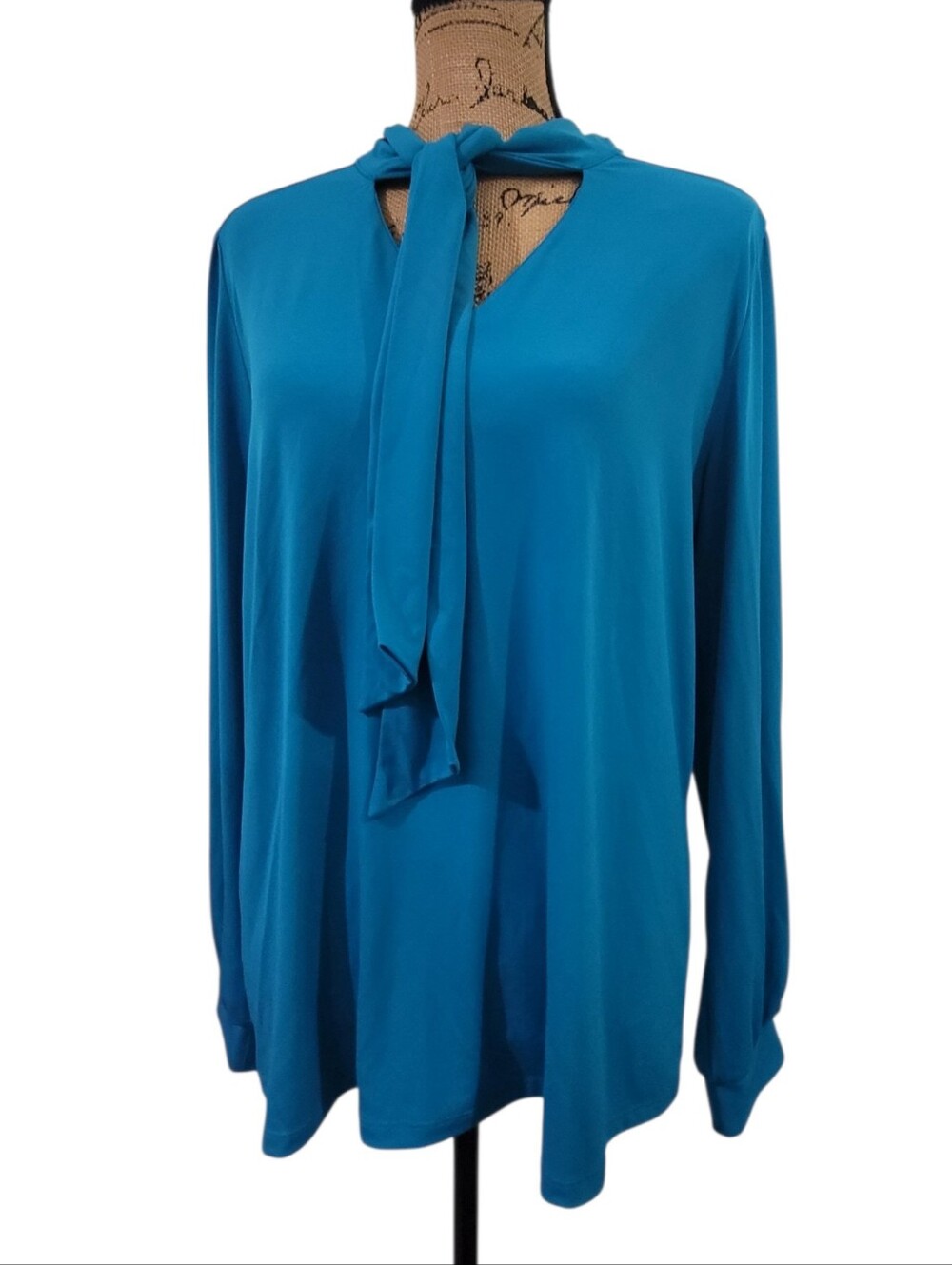 Ann Taylor Tie Neck Top L